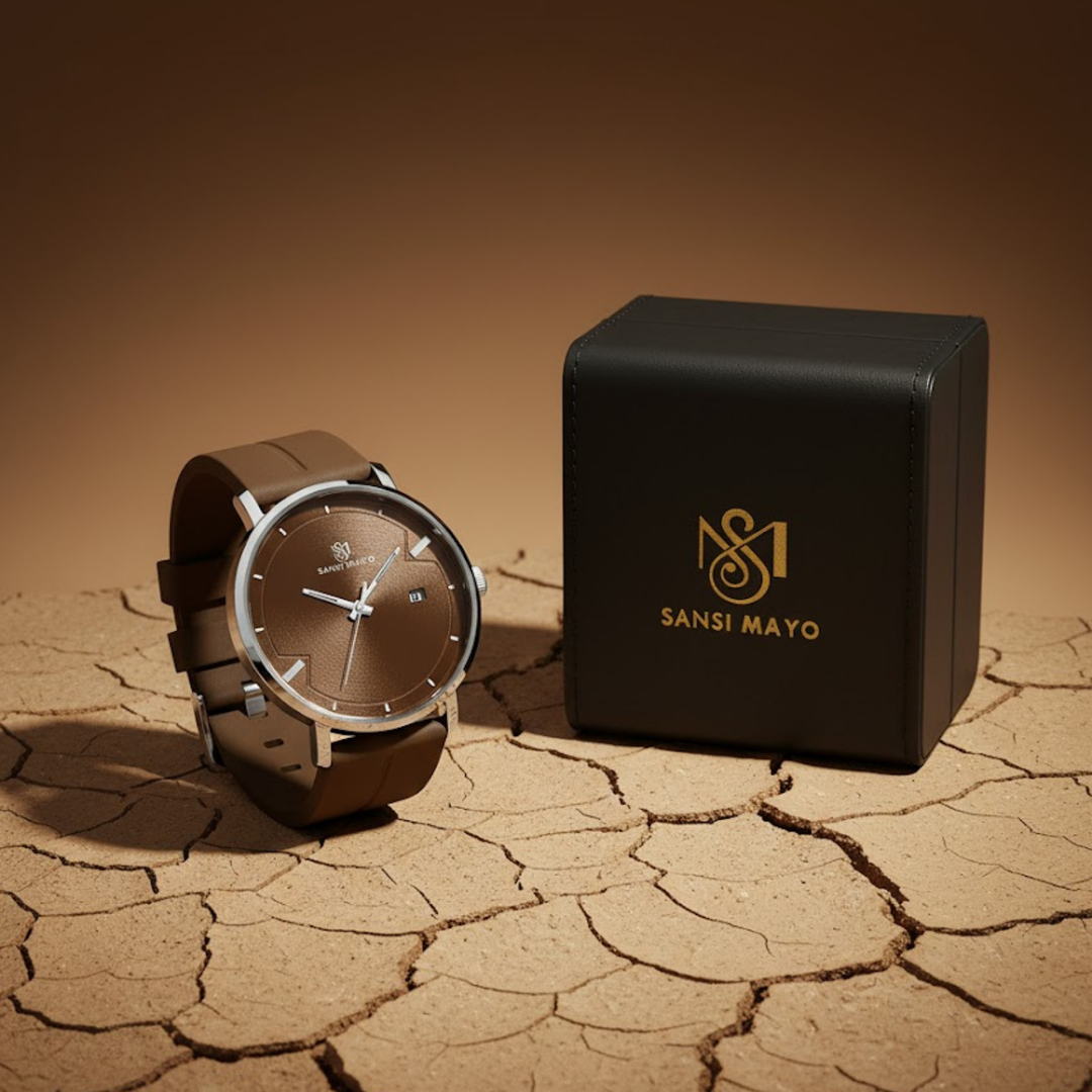Mocha Brown Magnetic Lock Analog