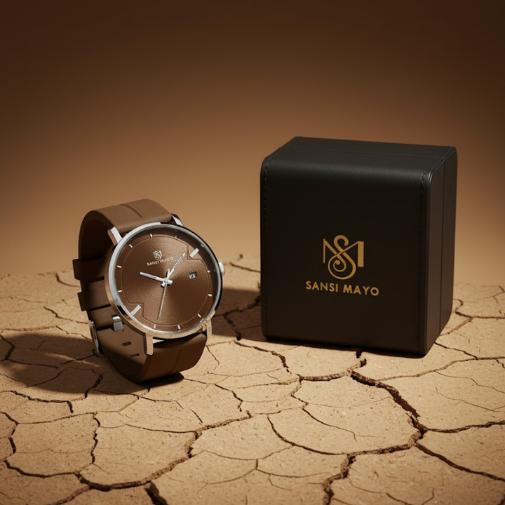 Mocha Brown Magnetic Lock Analog