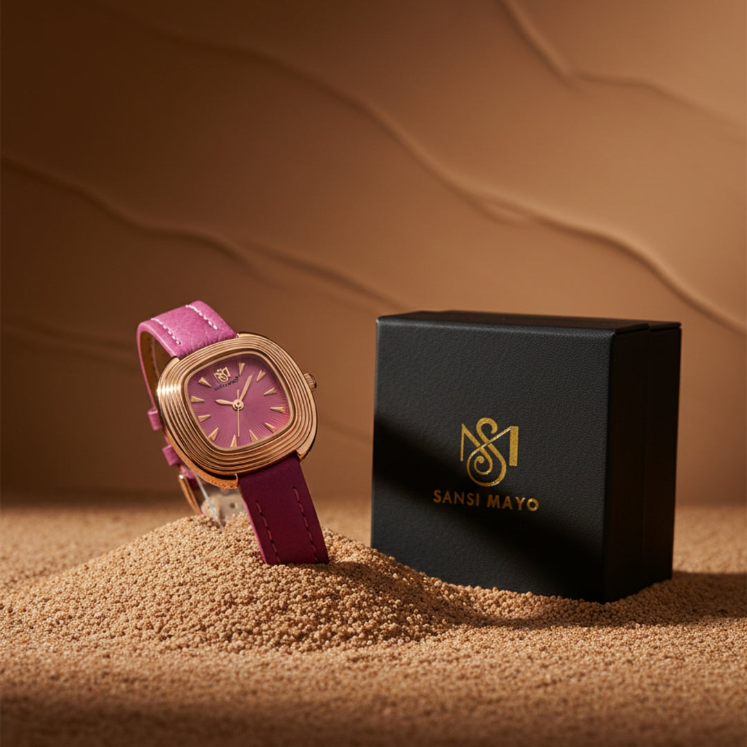 Verona Dark Pink Rose Gold WomenÕs Watch