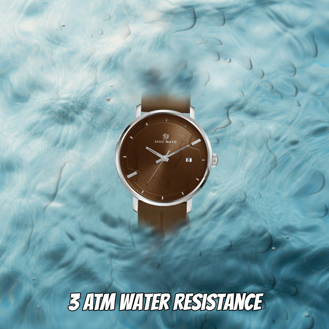 Mocha Brown Magnetic Lock Analog