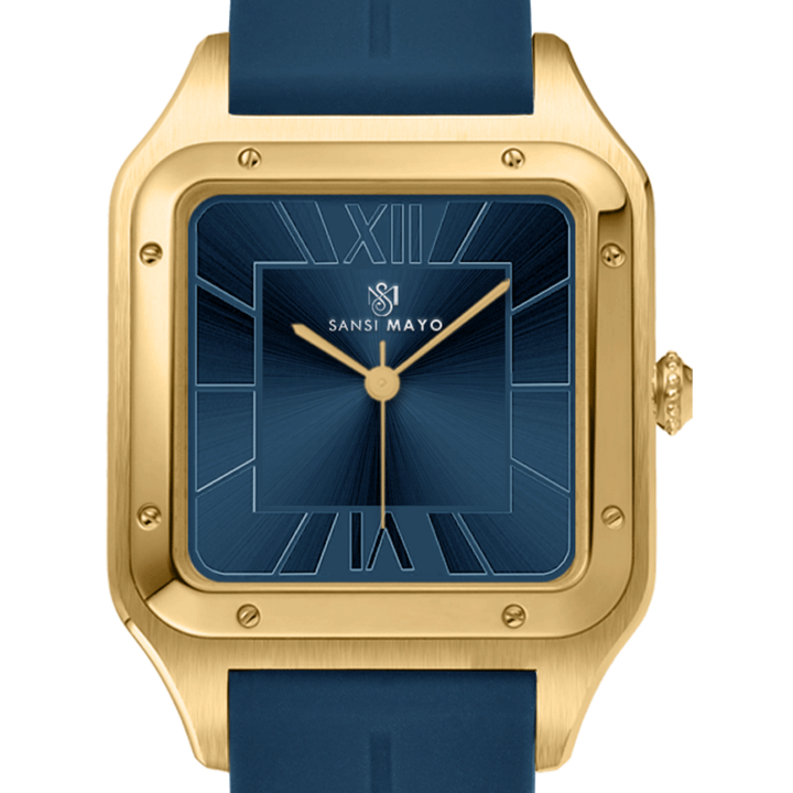 Royal Blue Square Analog