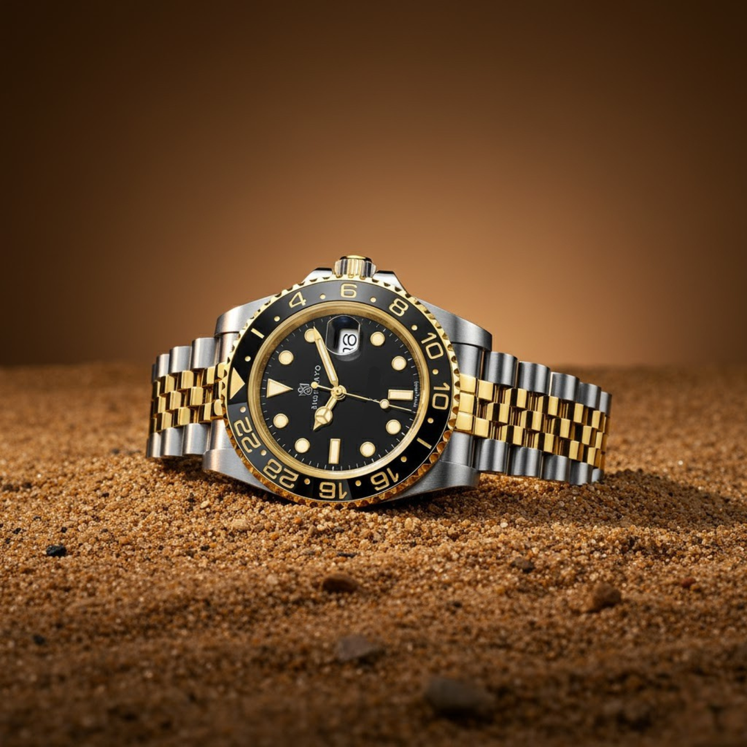 Black Silver Steel Analog