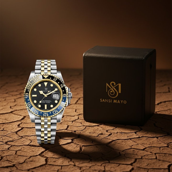 Black Silver Steel Analog