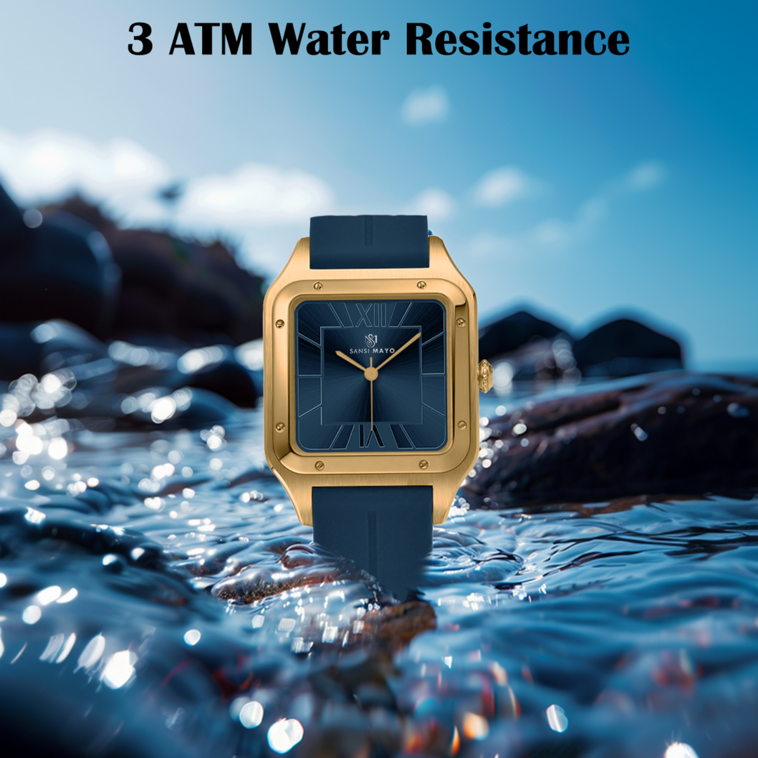 Royal Blue Square Analog