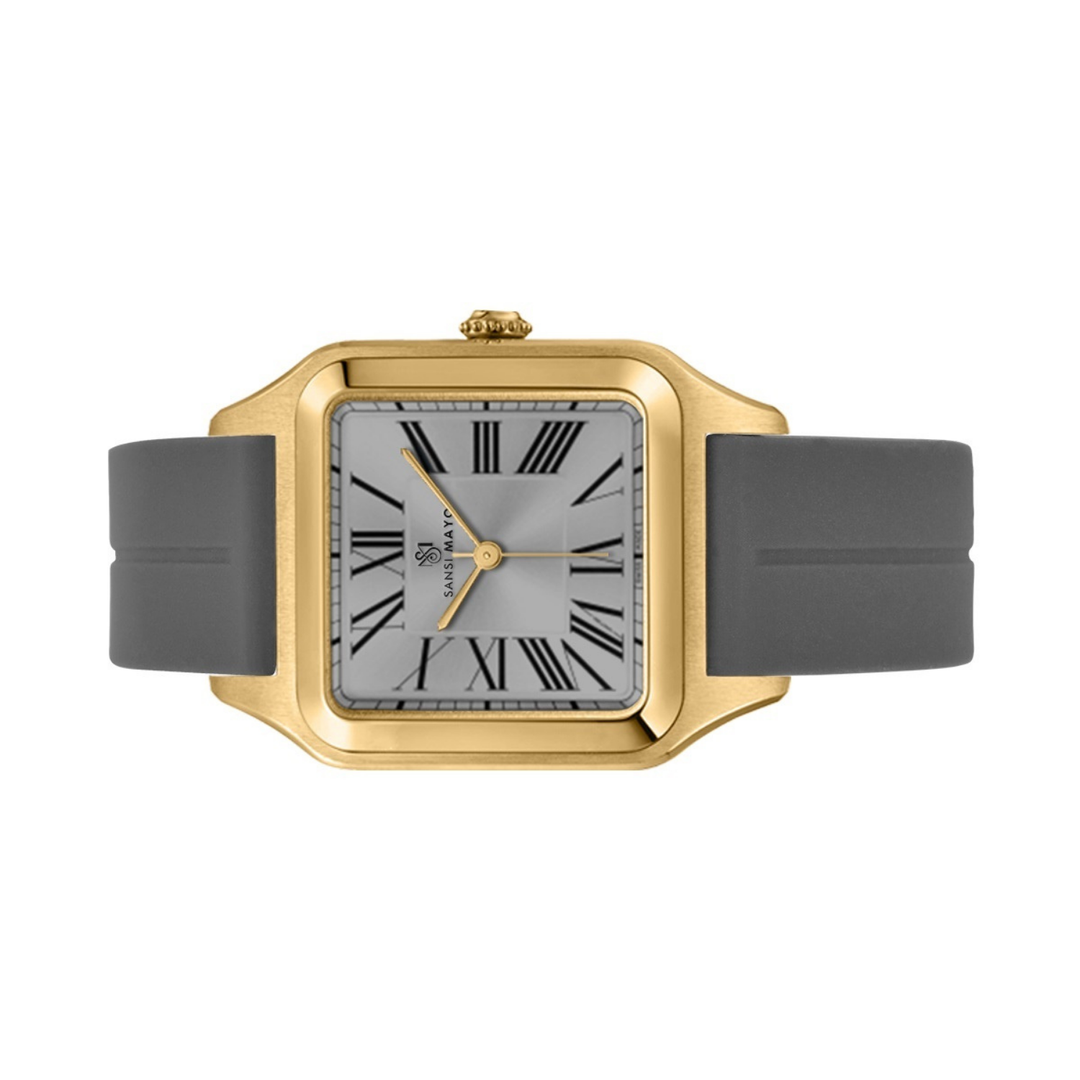 Graphite Grey Square Analog