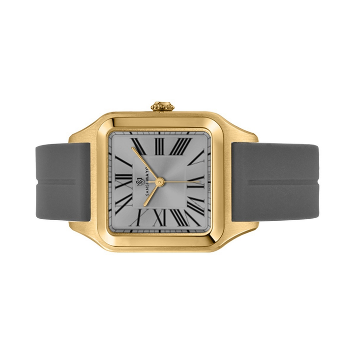 Graphite Grey Square Analog