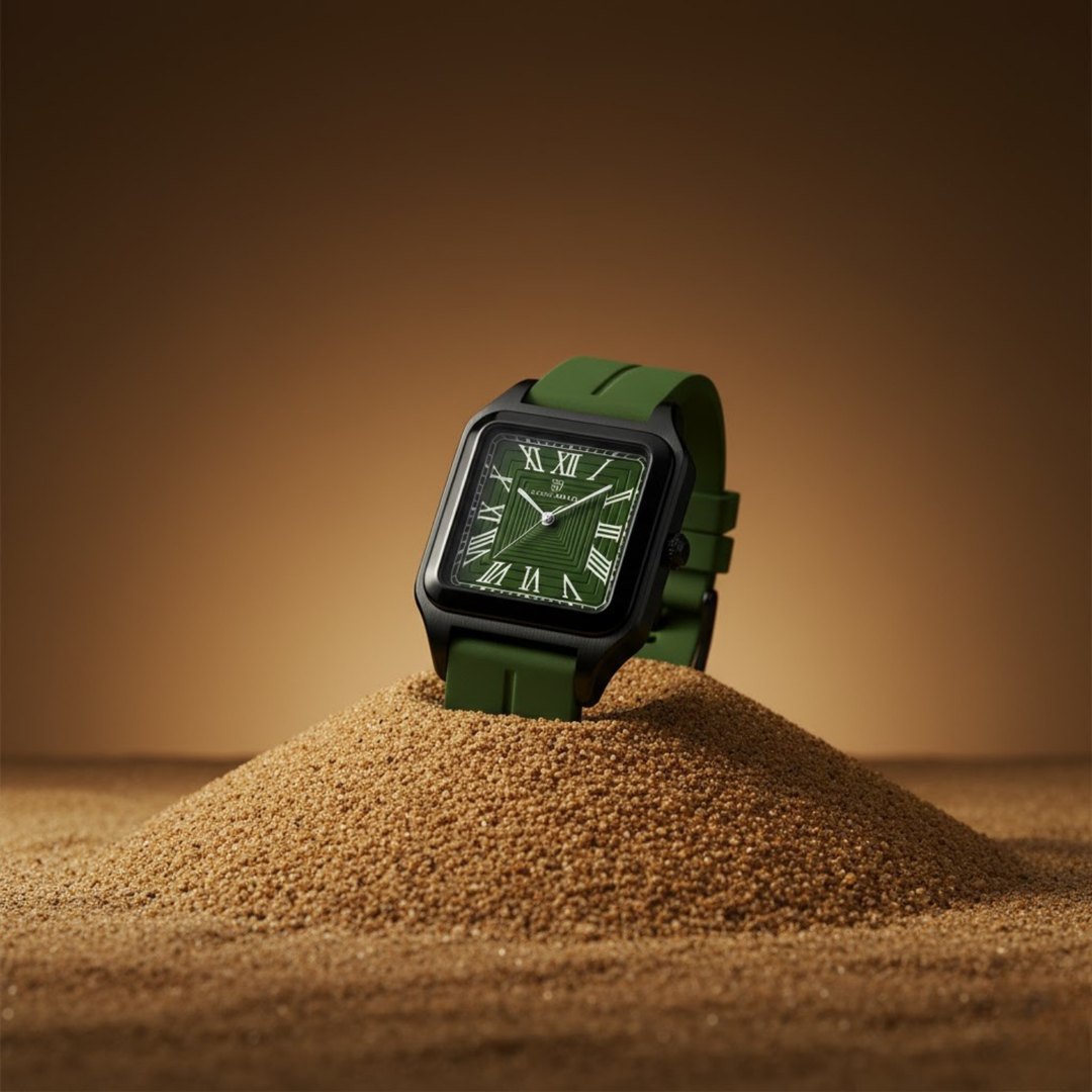 Emerald Green Square Magnetic Analog