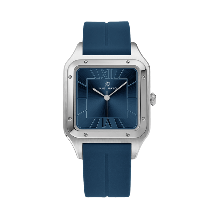 Navy Blue Square Analog