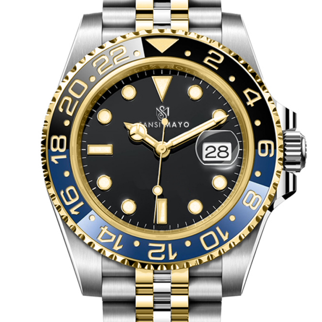 Black Silver Steel Analog