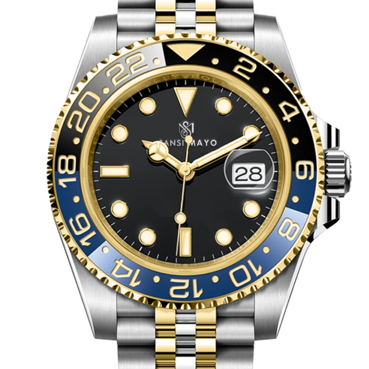 Black Silver Steel Analog