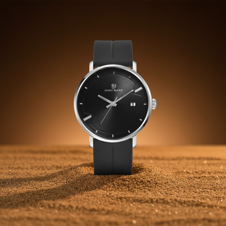 Jet Black Magnetic Lock Analog