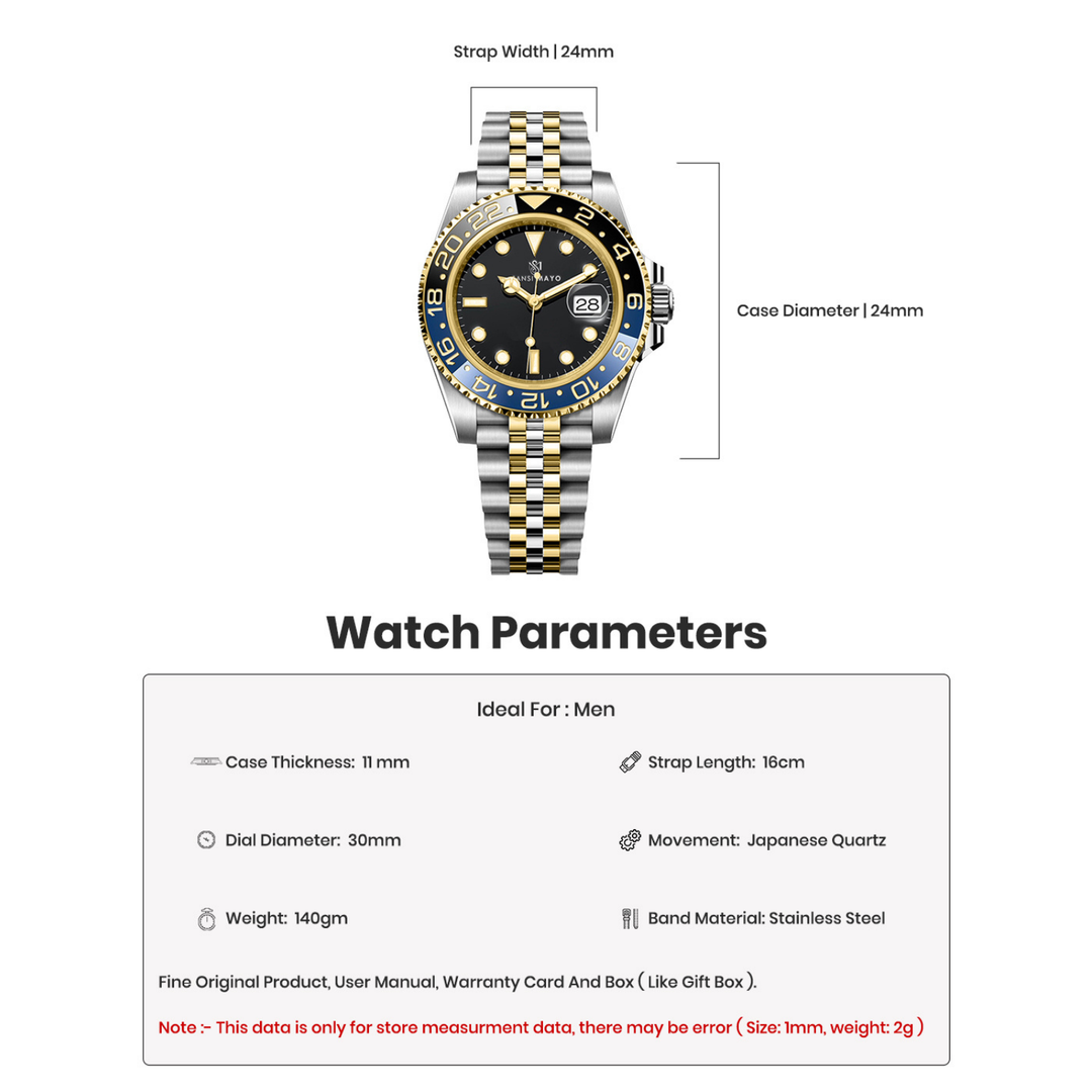 Black Silver Steel Analog