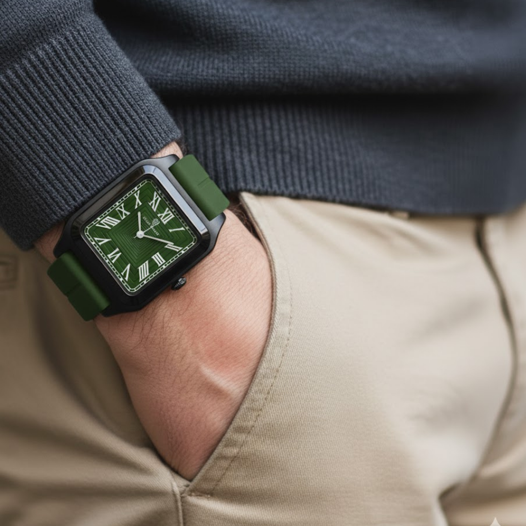 Emerald Green Square Magnetic Analog