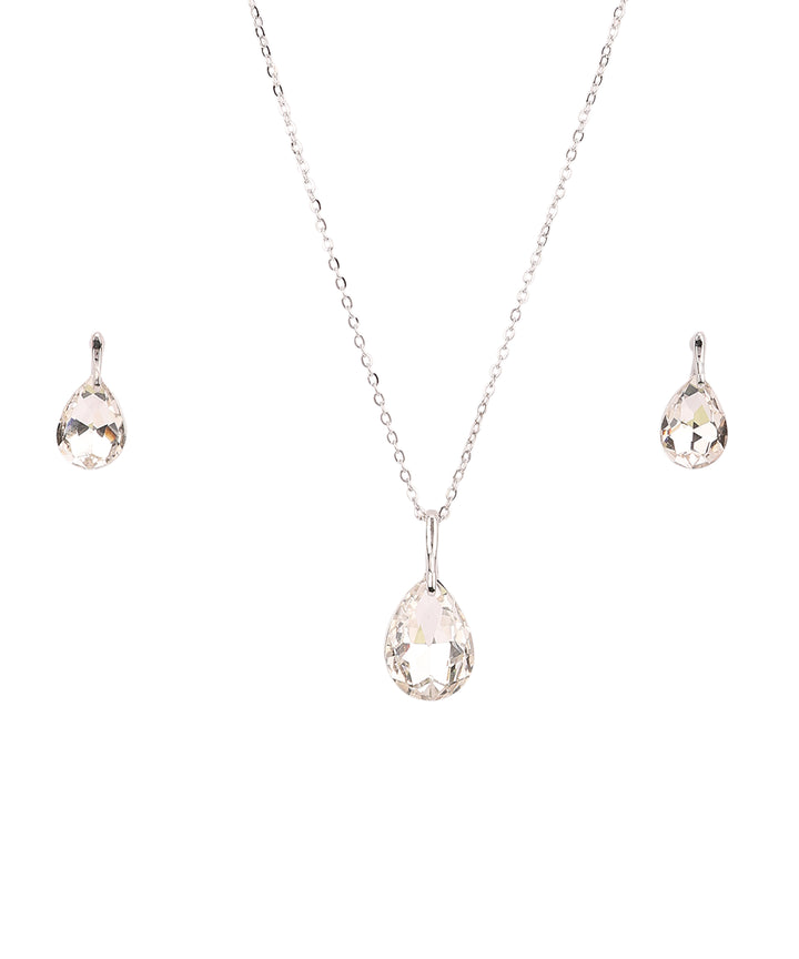 Sansi Mayo Women’s Watch & Jewellery Gift Set — Silver with Light Pink Dial & Egyptian Stone