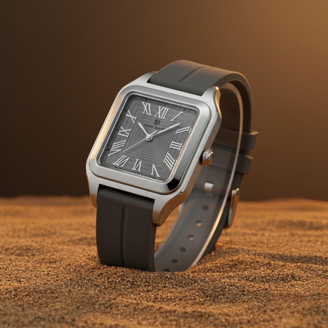 Slate Grey Square Magnetic Analog