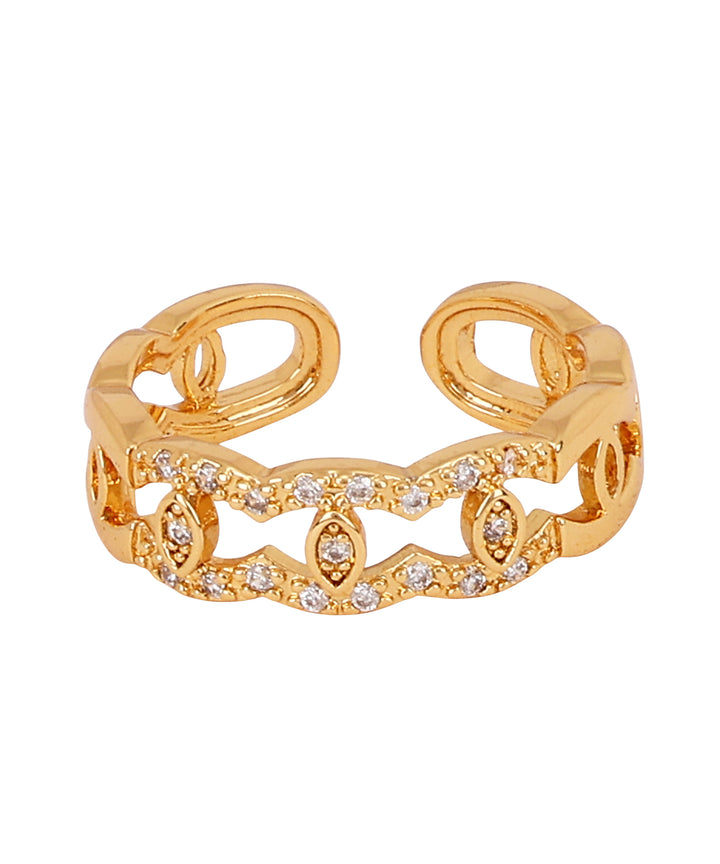 Sansimayo Women’s Rose Gold Watch with Bangle & Ring Set – Crystal Egyptian Stone