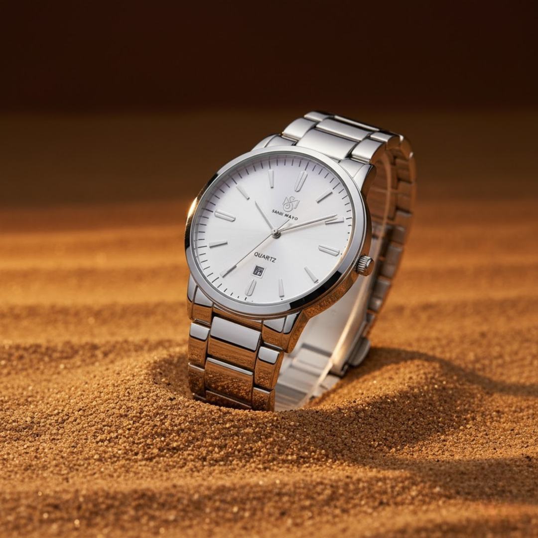 Silver Steel Wrist Watch