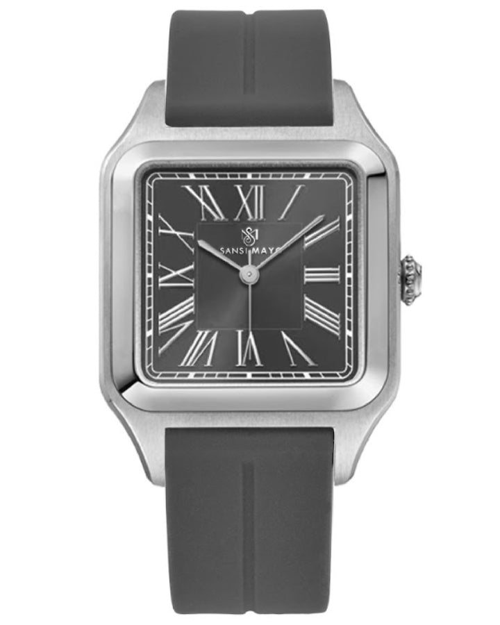 Slate Grey Square Analog