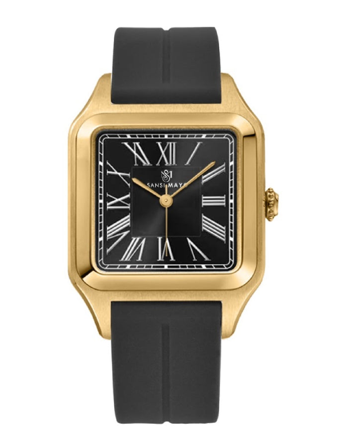 Obsidian Black Square Analog