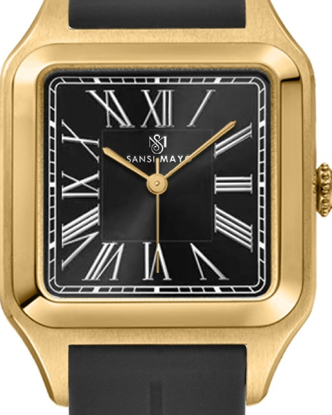 Obsidian Black Square Analog