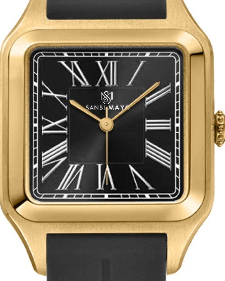 Obsidian Black Square Analog