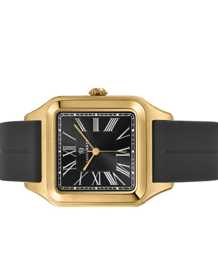 Obsidian Black Square Analog
