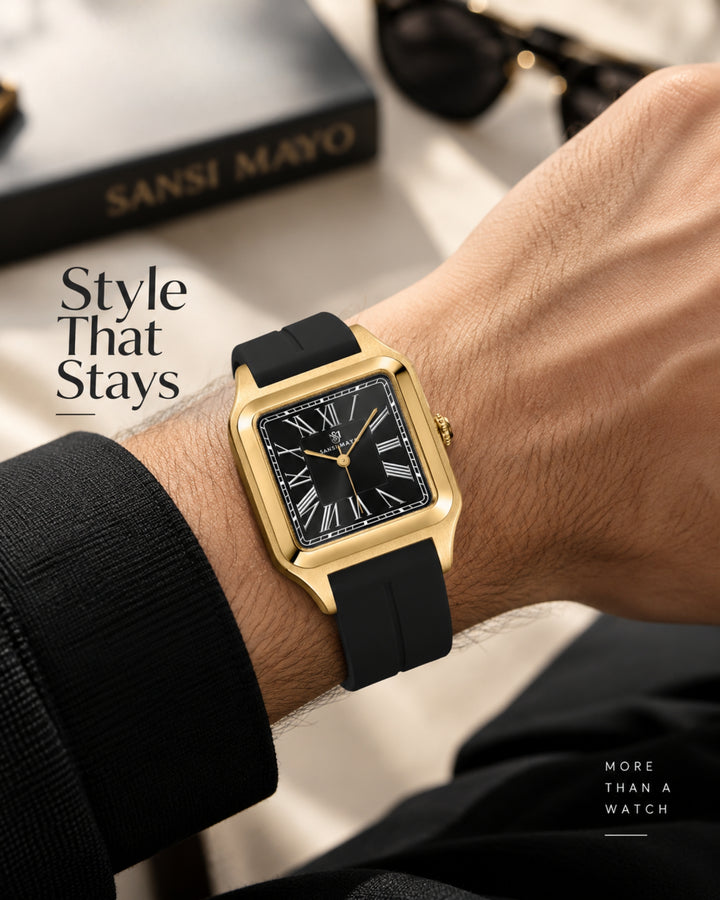 Obsidian Black Square Analog