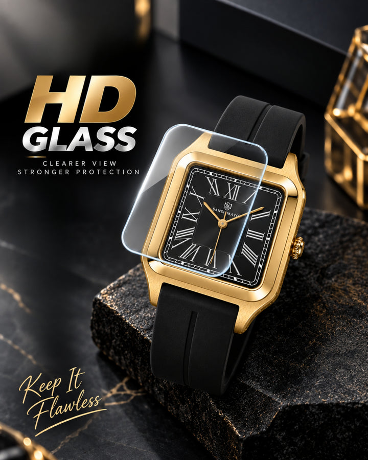 Obsidian Black Square Analog