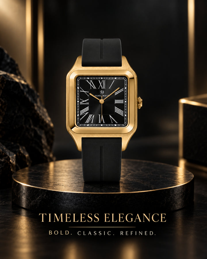 Obsidian Black Square Analog