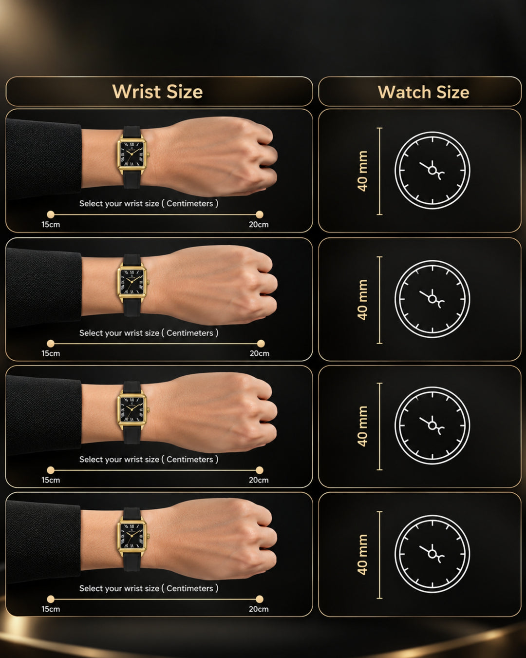 Obsidian Black Square Analog