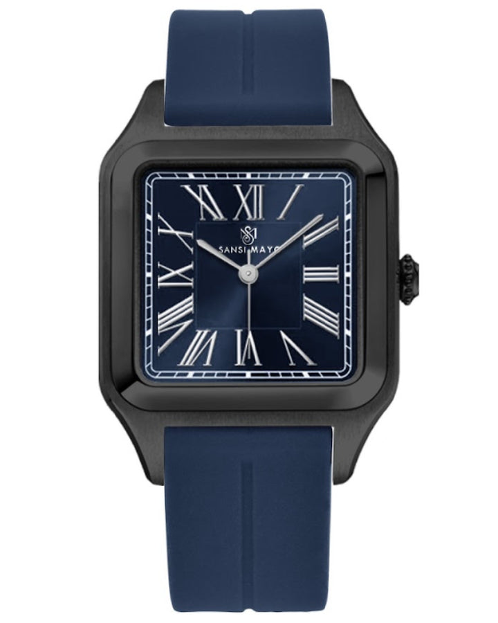 Navy Blue Square Analog