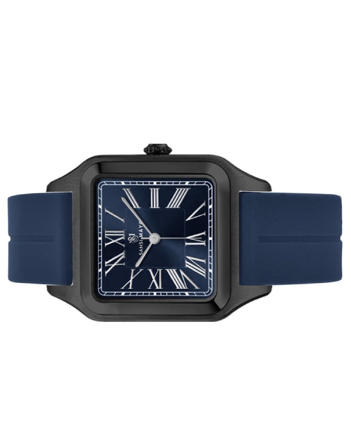 Navy Blue Square Analog