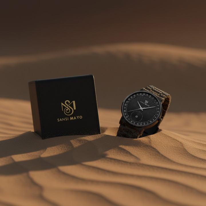 Bold Black Quartz with Date Dial