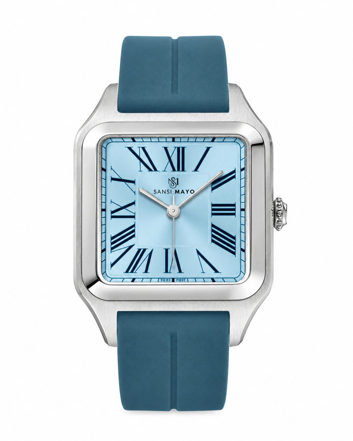 Sky Blue Square Analog