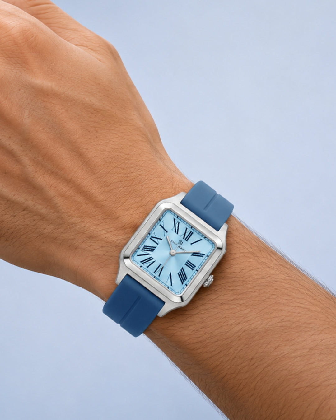 Sky Blue Square Analog