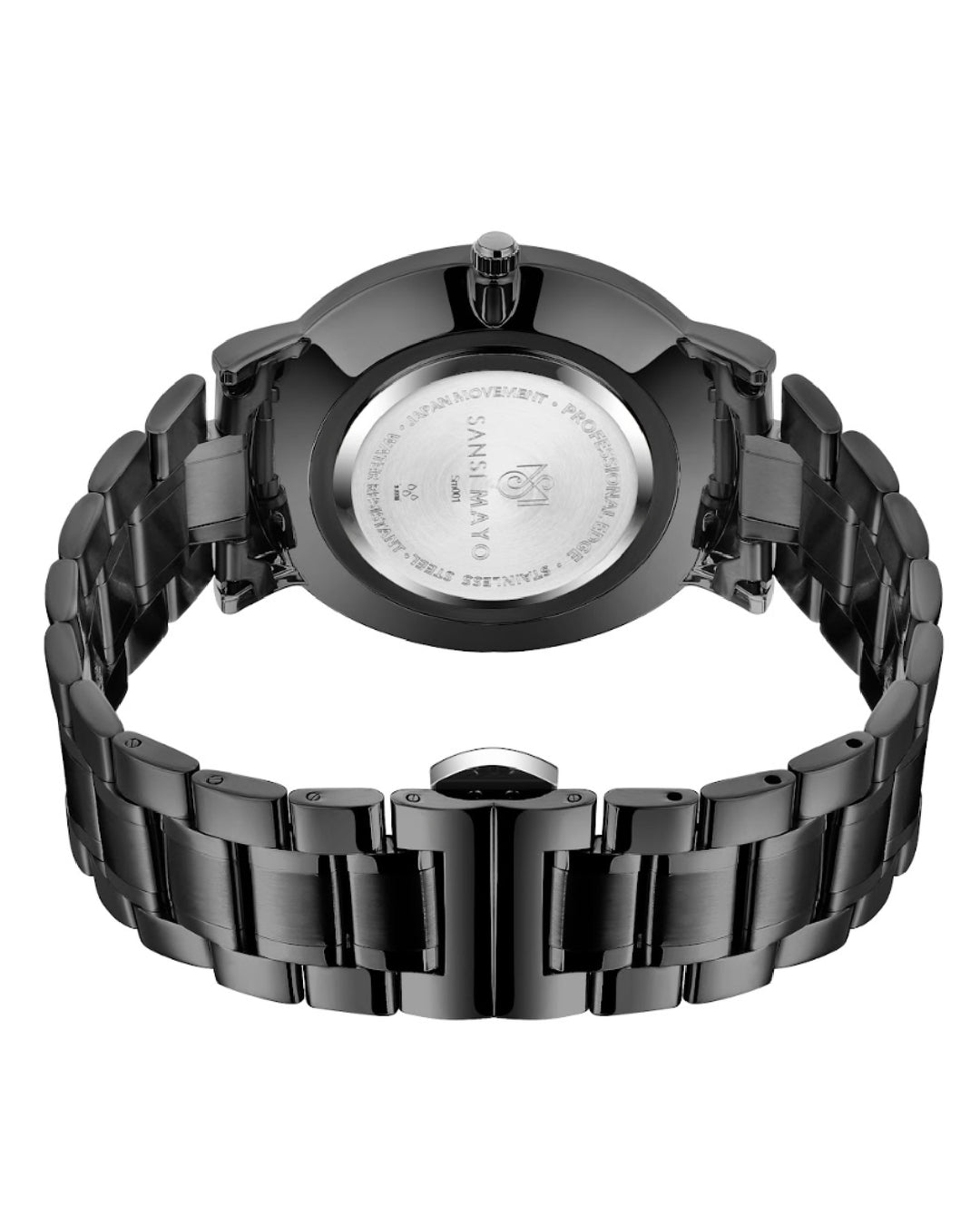 Bold Black & Blue Quartz Date Dial