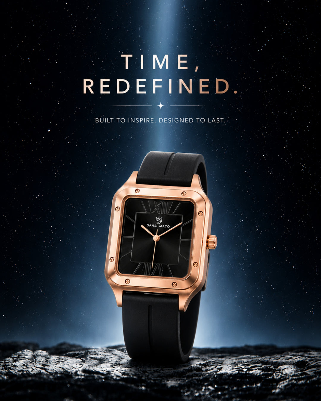 Carbon Black Square Analog