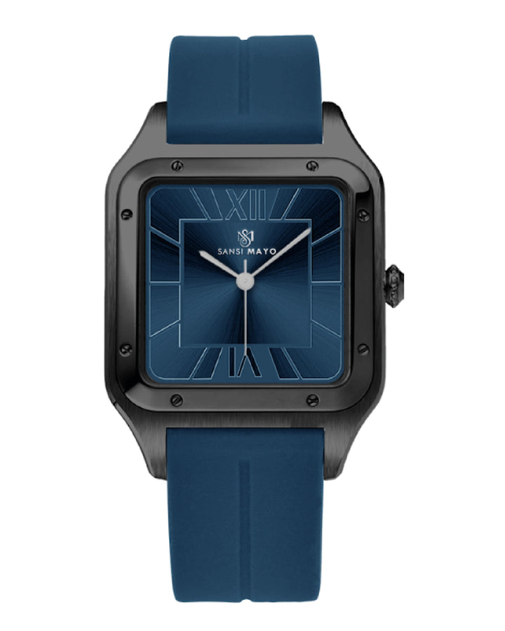 Navy Blue Square Analog