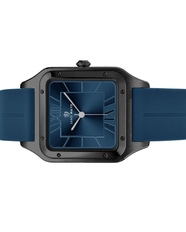 Navy Blue Square Analog