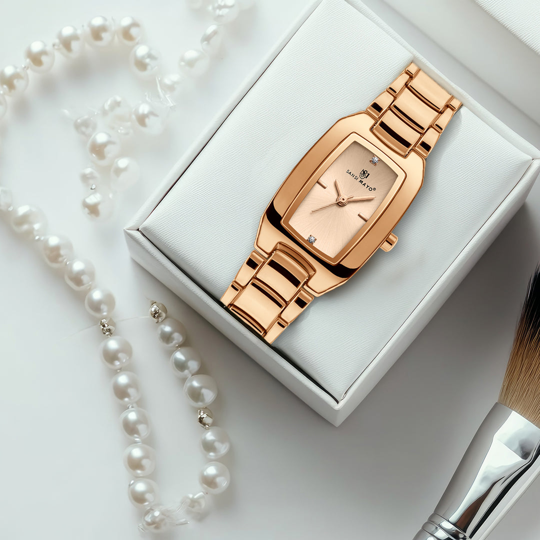 Naina Rosegold Glow Analog