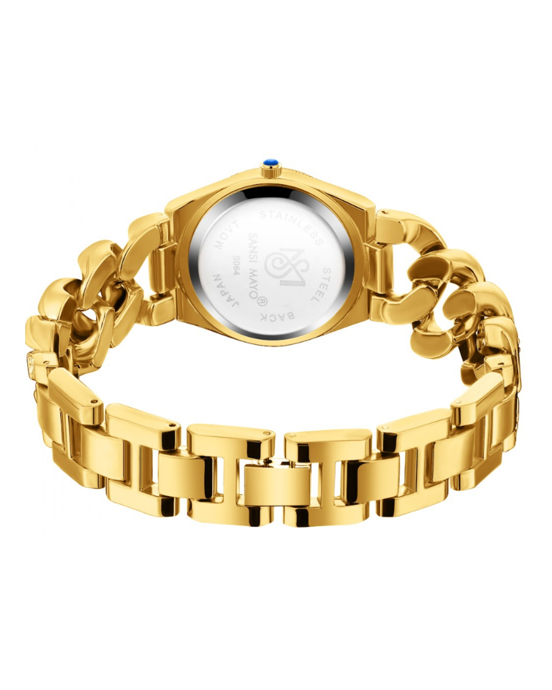 Sansi Mayo Elora Egyptian Stone Watch -Gold Edition (Brown Dial)