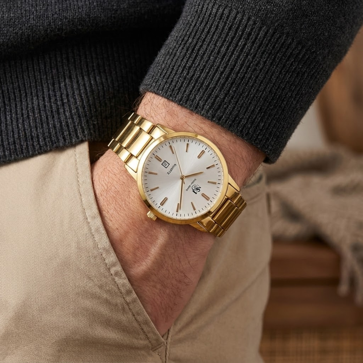 Gold Wrist Watch