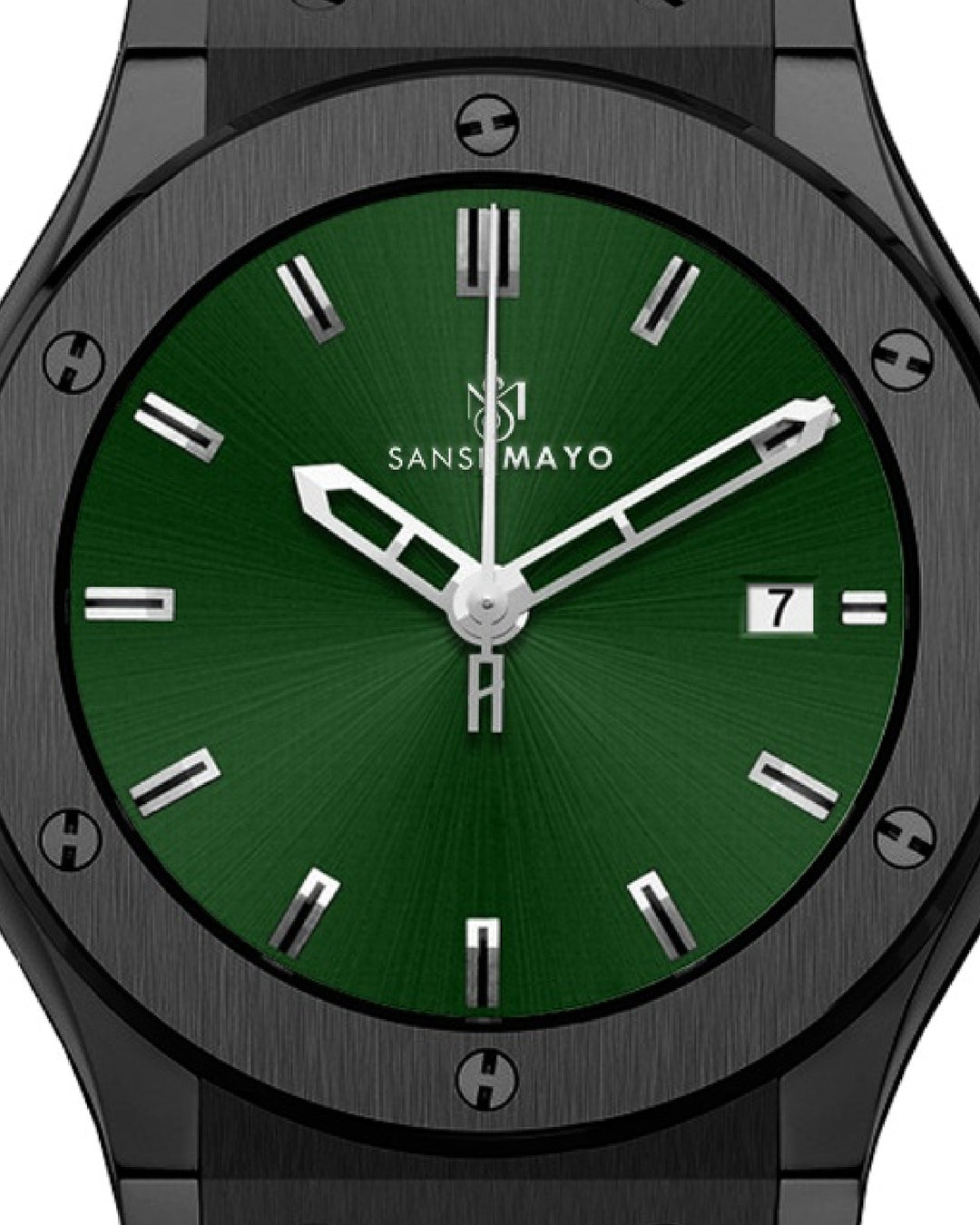 Obsidian Black Leather Analog