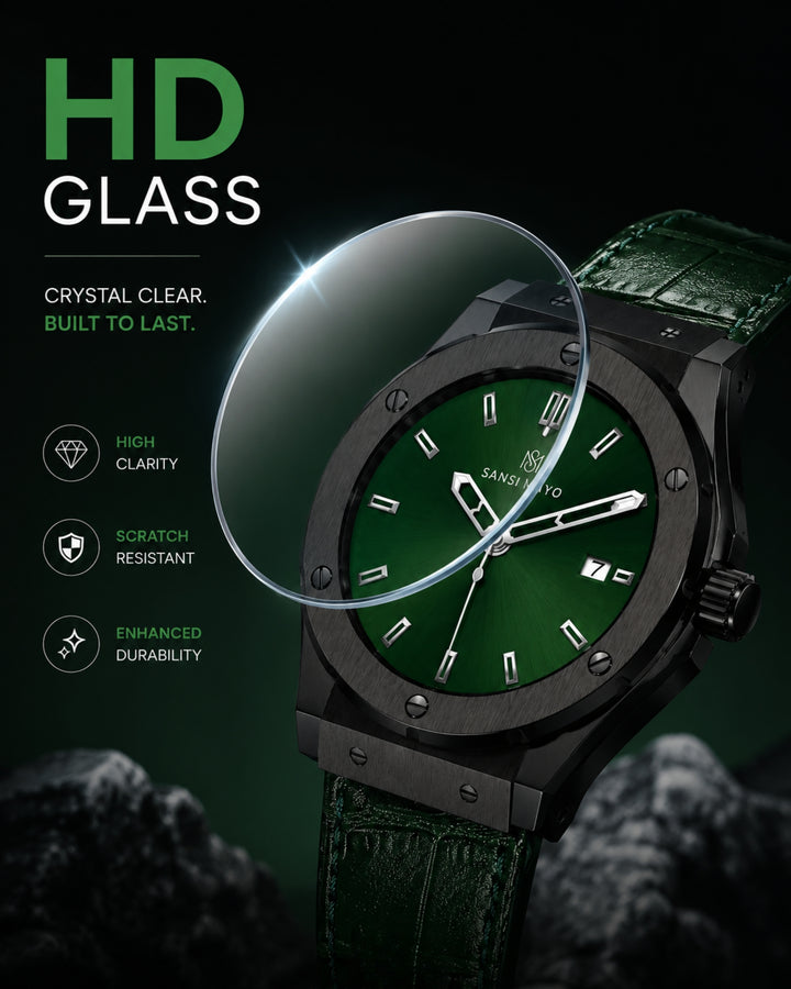 Obsidian Black Leather Analog
