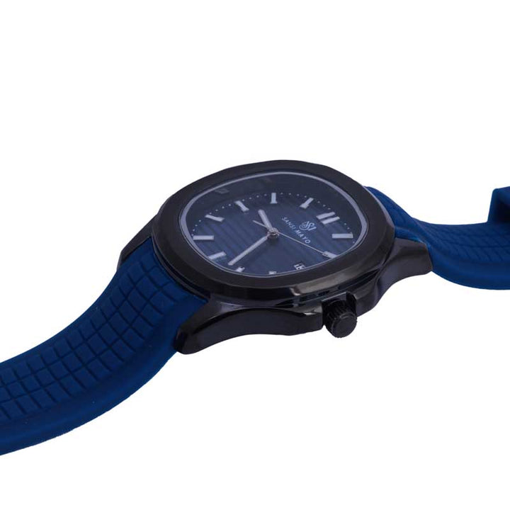 Beta Round Shadow Black Wrist Watch