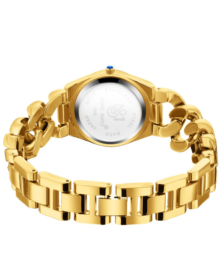 Sansi Mayo Liora Bracelet Style Watch -Black Dial, Gold Edition