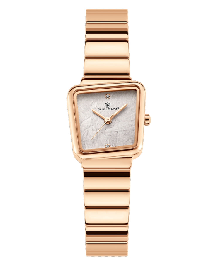Square Case Edition (Rose Gold, White Dial)