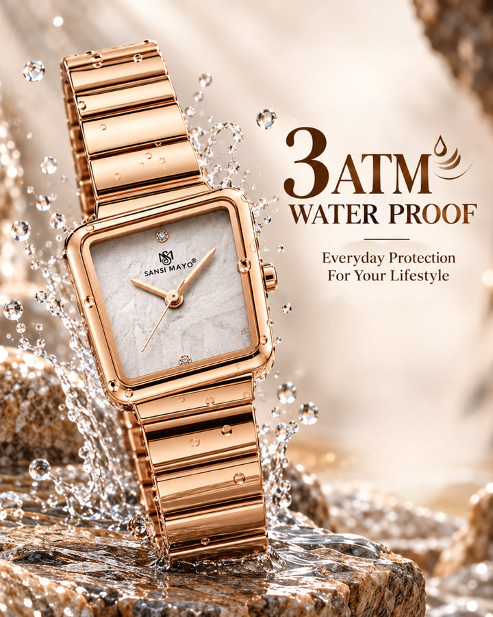 Square Case Edition (Rose Gold, White Dial)