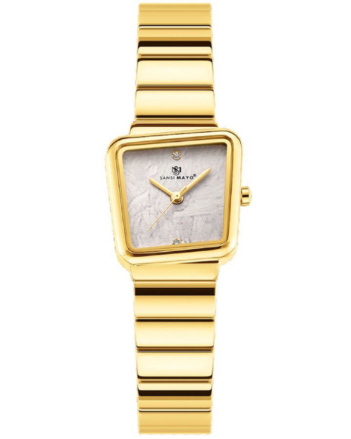 Square Case Edition (Gold, White Dial)