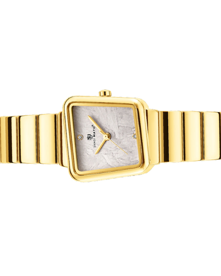 Square Case Edition (Gold, White Dial)
